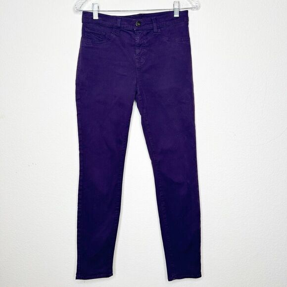 J Brand Skinny Leg Augbergine Purple Jeans 28 - Picture 2 of 9